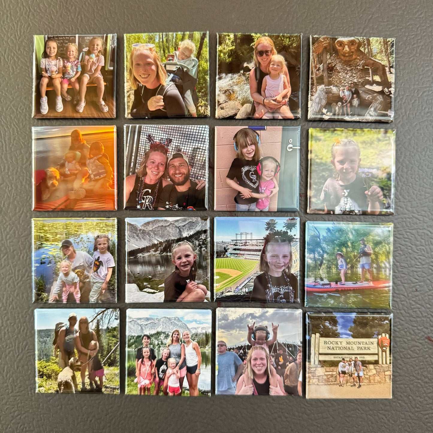 9 Custom Square Magnets